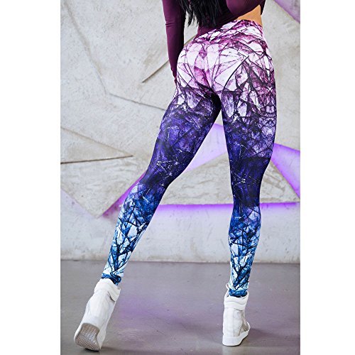 Looekveoyi Mujer Pantalones, Pantalones de Yoga elásticos Impresión Pantalones Deportes de Fitness Gym Pantalones Transpirables Pantalones Leggings Deportivos Largos Deportivos Push up Mallas