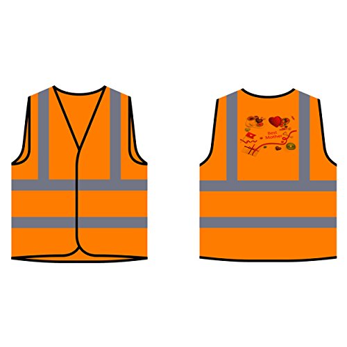 Los mejores dulces de caramelos de corazón de madre Chaqueta de seguridad naranja personalizado de alta visibilidad m54vo