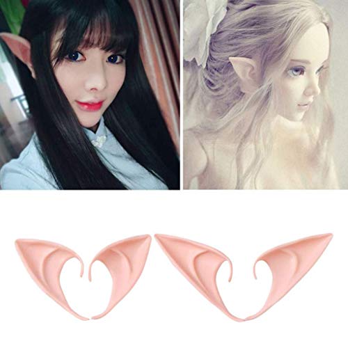 LQH 3/12 Orejas par de látex Elf Trajes de Cosplay Cubierta Partido de la Mascarada de Halloween