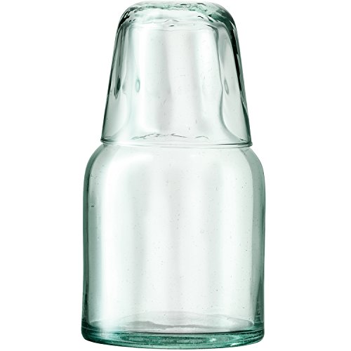 LSA International - Mia - Set Jarra con vaso 0.95L, Óptica de vidrio reciclado