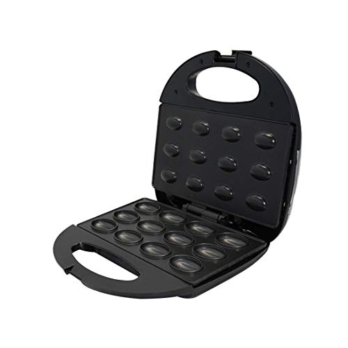 LTLWSH Hacer gofres eléctrica, Nogal Panadero para 12 mitades de Nuez, Nogal Gofrera, Sartén Burbujas de Huevo, FundidoAntiadherente Cake Maker Placa para Uso en el hogar