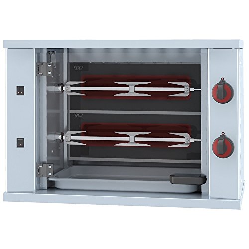 Macfrin 53064 Asador Eléctrico para 6 Pollos en 2 Espadas