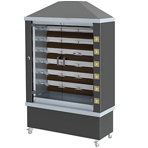 Macfrin 53368 Asador a Gas para 36 Pollos en 6 Espadas