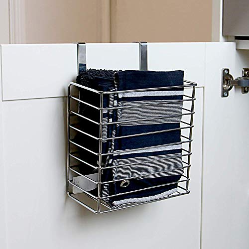 Maison & White Cesta de almacenamiento de cocina | Sobre gabinete y puerta de armario | Bandeja para hornear y soporte para tabla de cortar (Pequeño)