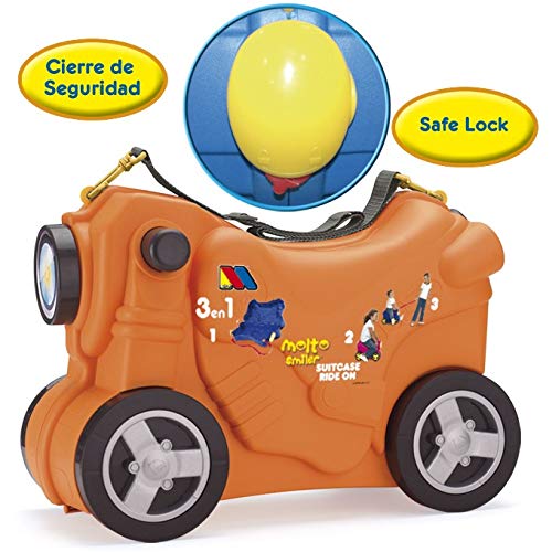 Maleta Infantil Molto Smiler Moto Maleta Azul