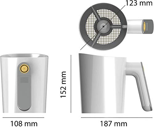 Malla de acero inoxidable fina 4 tazas/capacidad de 1 L de la taza del tamiz eléctrico con pilas de la harina