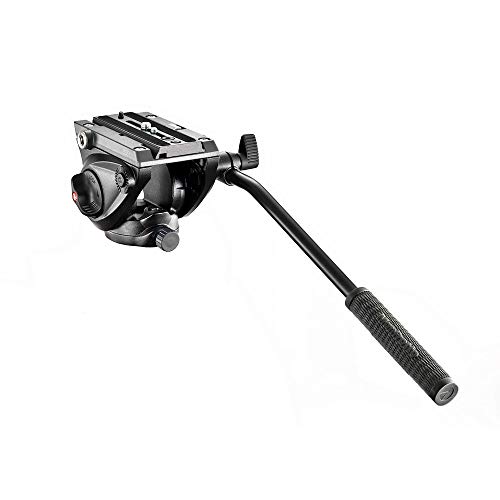 Manfrotto MVH500AH - Rótula para trípode Negro y Rojo