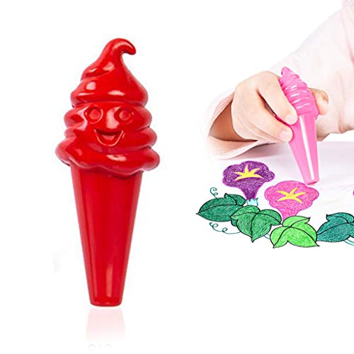 Manyao 9 Colores crayones moldes de Hielo, no tóxico Lavable, pintando Personajes de Cera para los niños