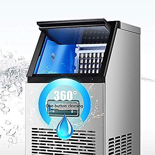 Máquina automática para fabricar Hielo Máquina para fabricar Hielo en Cubos Maquinaria para pequeñas Empresas Máquina para fabricar Bolas de Hielo para café con Leche Barra de té (GK40, GK60)