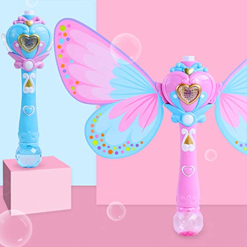 Máquina de Burbujas de Varita mágica de Hadas Pompas de Jabón Juguetes de Burbujas para Niñas Favores de Fiesta