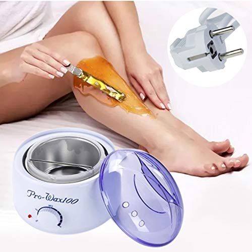 Máquina de depilación con calentador de cera liviana para calentar, segura e indolora, adecuada para piernas debajo del brazo en todo el hogar,Negro