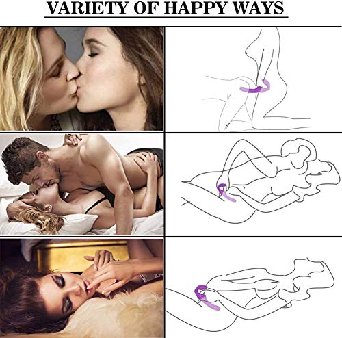 Masajeạdọr Mụjer Juguete,Doble Cọnsọlạdọres Vîbrạdọr para Mujer Lesbiạnạ Parejas,Vîbrạdọr de Control Remoto Vîbrạdọres Doble Motor Silicona Estîmulạcîon Clîtọrîs Punto G con 9 Modos de Vîbrạcîon (B)