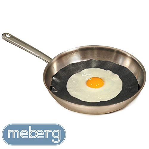 meberg NOSPL01 - Juego de 2 protectores para sartenes (24 y 26 cm de diámetro)