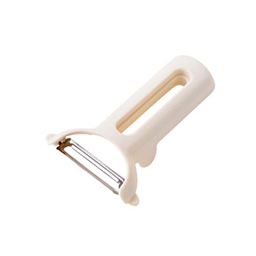 MED Patata multifuncional cuchillo de pelado Domésticos de Cocina Policía de la fruta y el cuchillo de cepillado vegetal de Apple raspado Peeler Cuchillo pelador (Color : Blanco)