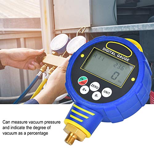 Medidor de Presión Digital NPT de 1/8 Pulgadas Herramienta de Refrigerante de Aire Acondicionado de Baja Presión R32 Con Pantalla Grande Fácil de Leer