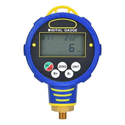 Medidor de Presión Digital NPT de 1/8 Pulgadas Herramienta de Refrigerante de Aire Acondicionado de Baja Presión R32 Con Pantalla Grande Fácil de Leer