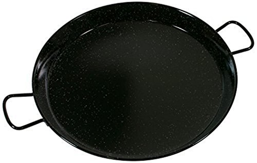 Menax - Paellera - Acero Esmaltado Vitrificado - 34 cm - Hecho en España