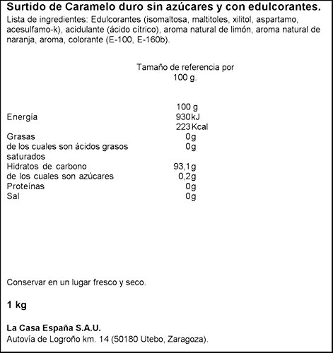 Mentolín Caramelo Duro sin Azúcar - 1000 gr