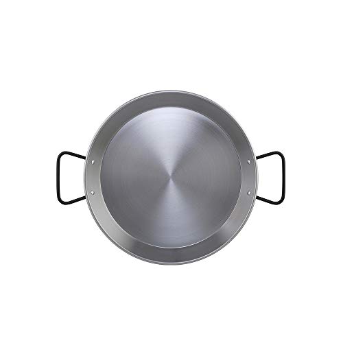 Metaltex - Paellera Acero Pulido INDUCCION 6 Raciones 34 cm