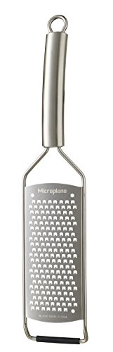 Microplane Serie Profesional Rallador Grueso, Acero Inoxidable, Plata, 33x7.5x1.92 cm