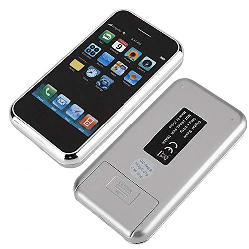 Mini balanza digital Multifunción de bolsillo portátil Teléfono portátil Desine Style Plataforma de pesaje inoxidable Retroiluminación Joyería Scale-200g