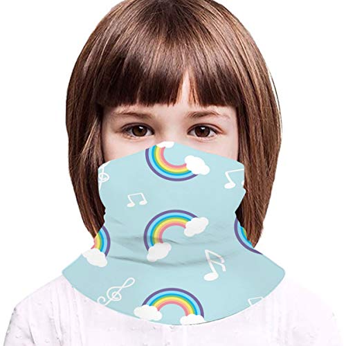 Mkh Pastel Rainbow Adolescente Deportes al aire libre Transpirable Hielo Seda Cara Toalla