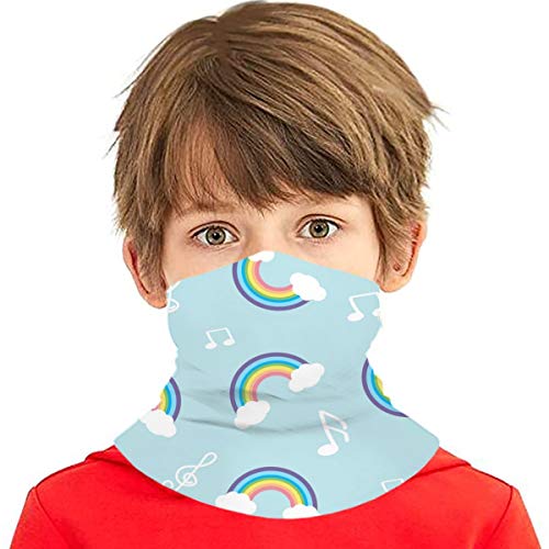 Mkh Pastel Rainbow Adolescente Deportes al aire libre Transpirable Hielo Seda Cara Toalla