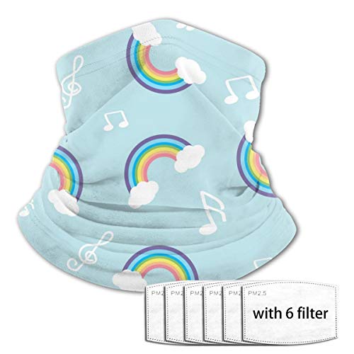 Mkh Pastel Rainbow Adolescente Deportes al aire libre Transpirable Hielo Seda Cara Toalla