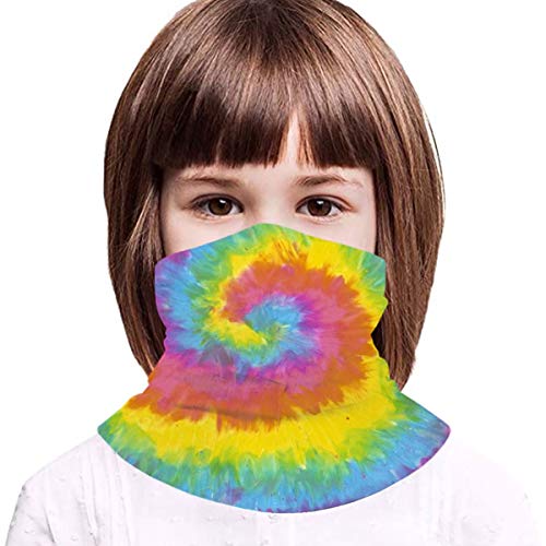 Mkh Pastel Tie Dye Teen Deportes al aire libre Transpirable a prueba de viento Toalla de cara de seda de hielo