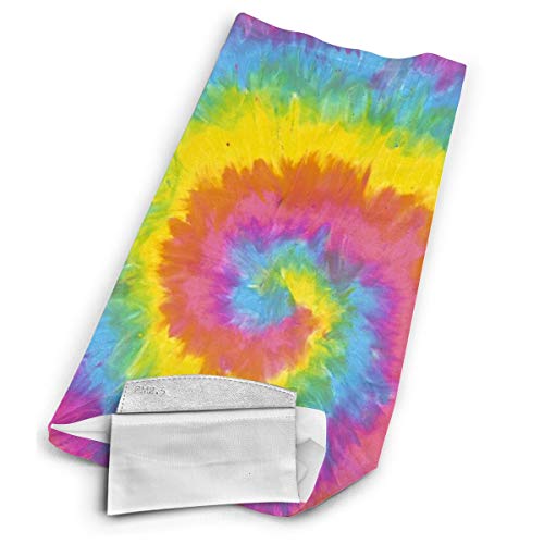 Mkh Pastel Tie Dye Teen Deportes al aire libre Transpirable a prueba de viento Toalla de cara de seda de hielo