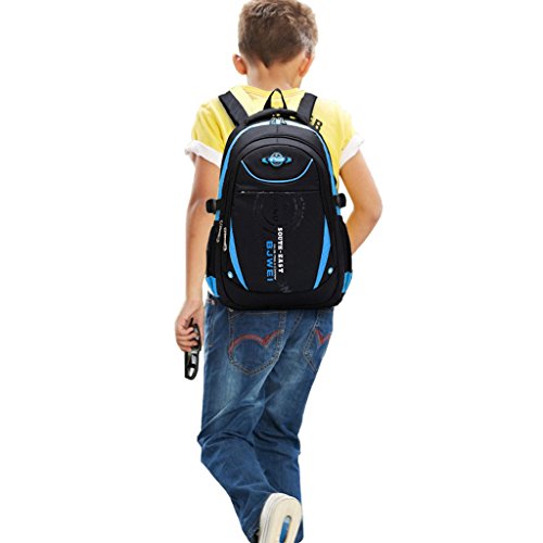 Mochila Escolar para Niñas Estudiantes Bolso Colegio Impermeable Mochilas Escolares niños - Azul Oscuro