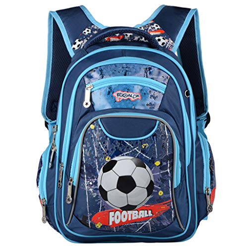 Mochilas Escolares niños,Mochilas Escolares para niños Mochilas para Adolescentes Mochilas Impermeables para niños - 15"Fútbol