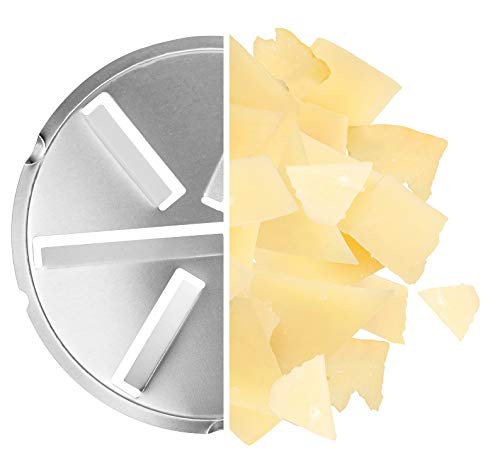 Moha Molinillo de Queso de Corte Fino y abundante de 8 cm de diámetro, Blanco, Centimeters