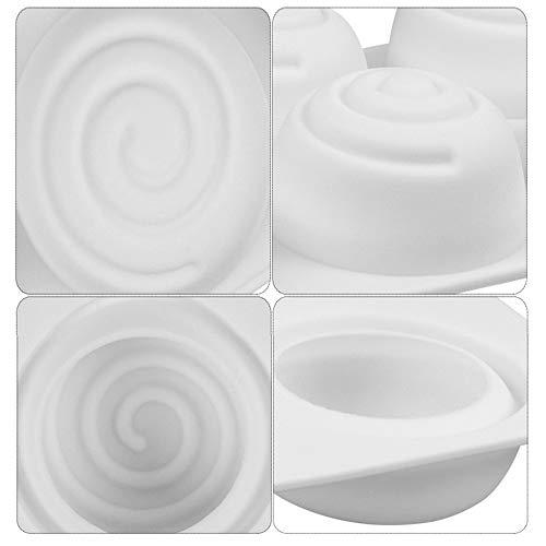 Molde Antiadherente de la Torta de Silicona - Forma de Espiral Redonda Moldes de Silicone para Repostería Bizcocho/Chocolate/Pudín/Jabon/Pastel/Pastelería #3
