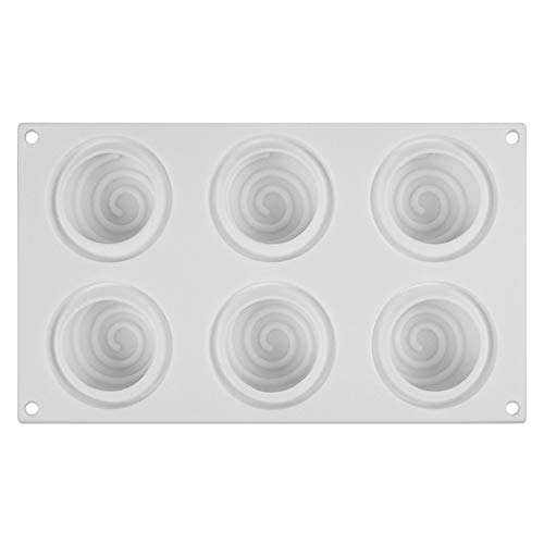 Molde Antiadherente de la Torta de Silicona - Forma de Espiral Redonda Moldes de Silicone para Repostería Bizcocho/Chocolate/Pudín/Jabon/Pastel/Pastelería #3