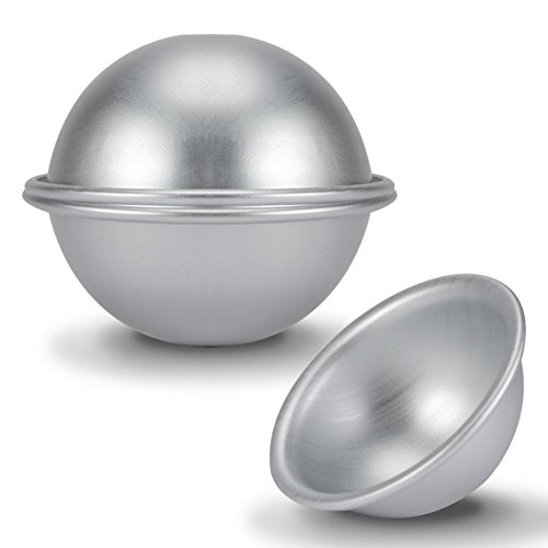 Molde para pasteles - Molde semicírculo de 10 cm Hemisferio de aluminio Molde para pasteles de gasa Bikini Pastel Postre Pudín Hornear Mo