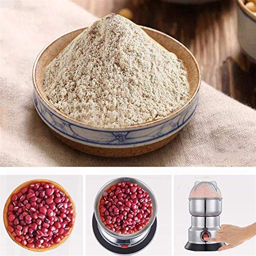 Molinillo de café eléctrico, 150W multifunción rotura violenta de la máquina, de acero inoxidable Hojas Coffee Grinder especias, bajo ruido de grano trituradora de alimentos Spice Mill de Semillas de