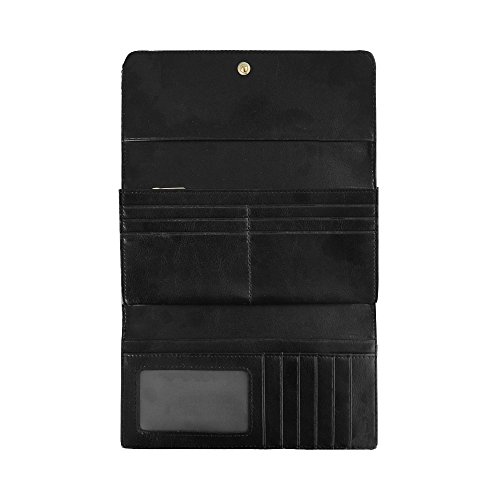 Monedero con Bloqueo de RFID Carteras largas de Cuero para Hombres Jugosas azúcares Verdes Dulces Niñas Cartera Larga Cuero Triple Cartera de Embrague Larga Estuche para Tarjeta de crédito Estuche