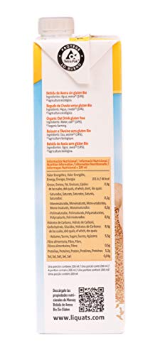 Monsoy - Bebida Ecológica de Avena sin Gluten - Caja de 4 x 1L