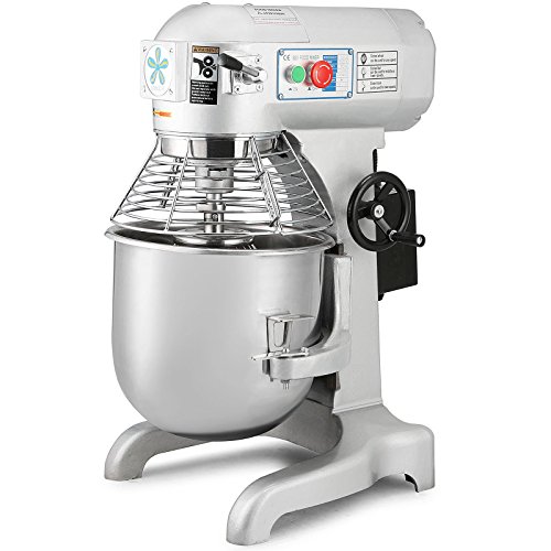 Moracle Molinillo Eléctrico de Alimentos 1100W Batidora Eléctrica 7KG Mezclador de Alimentos 30L Batidora de alimentos Molinillo Comercial de Alimentos Eléctrica 3 Velocidades