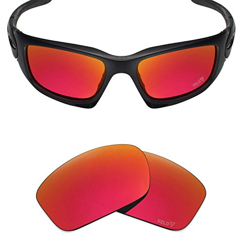 Mryok - Vasos de repuesto para Oakley Scalpel OO9095, Hombre, color Xeld Polarisiert - Johnny Red, tamaño Talla única