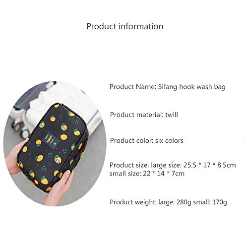 MSNLY Bolsa de cosméticos Impermeable de Gran Capacidad de Viaje, Bolsa de Almacenamiento portátil Multifuncional, Bolsa de Lavado con Gancho