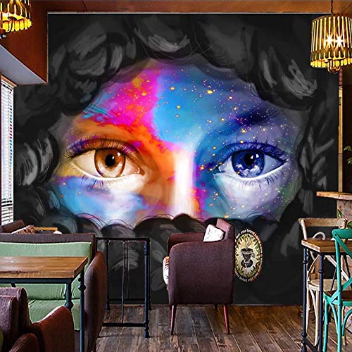 Mural,Papel Tapiz Fotográfico Personalizado 4D Personalidad Moda Pintada Belleza Mujer Pintura De Pared Restaurante Cafetería Tienda De Ropa Decoración Mural Pintura Revestimiento De Paredes