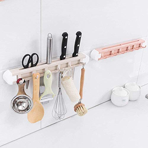 MYPNB Portacuchillas Cuchillo posición creadora inconsútil de la Fruta del Plato portacuchillas/Multifunction Almacenamiento Paja de Trigo Cortador Rack Cocina con Gancho Portacuchillas Color al Azar