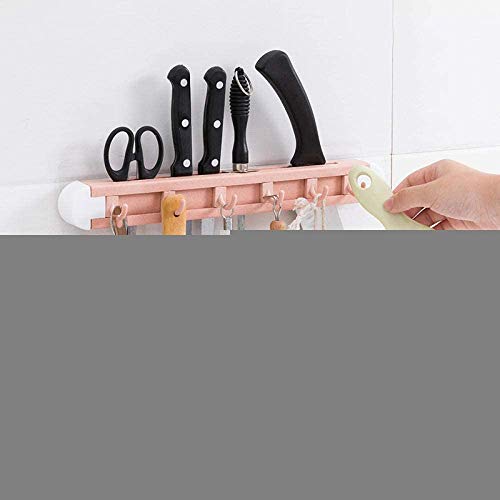 MYPNB Portacuchillas Cuchillo posición creadora inconsútil de la Fruta del Plato portacuchillas/Multifunction Almacenamiento Paja de Trigo Cortador Rack Cocina con Gancho Portacuchillas Color al Azar