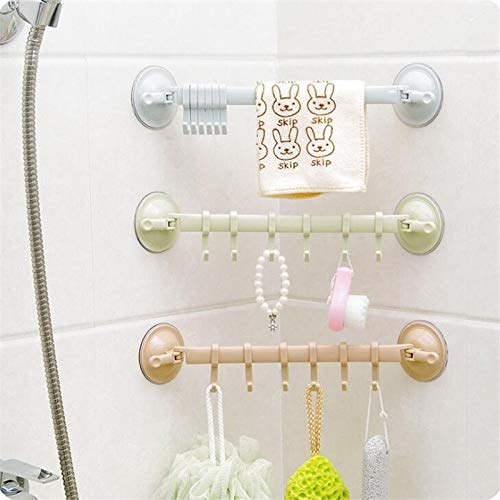 N / A 1 Ventosa de plástico Colgador de Cocina Caja de Almacenamiento Toalla de baño Gancho de baño Utensilios para el hogar Estante de Almacenamiento Flexible Aprox. Los 34 * 7cm