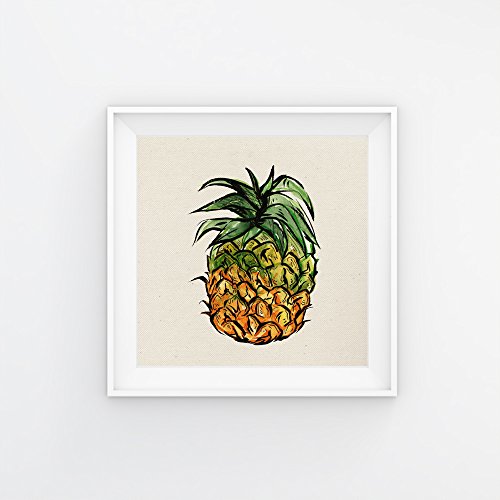 Nacnic Pack de láminas para enmarcar Frutas Tropicales. Posters Cuadrados con imágenes de Frutas. Decoración de hogar. Láminas para enmarcar. Papel 250 Gramos