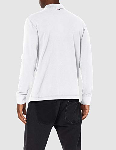 Napapijri EISBERG Polo, Blanco (Bright White 002), M para Hombre
