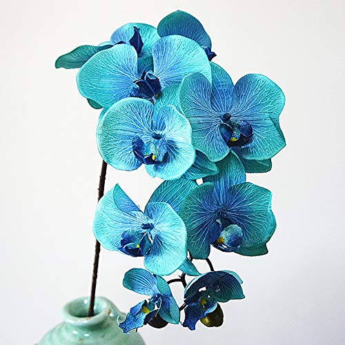 NAttnJf 1 Unid Flor Artificial Mariposa Orquídea Jardín Realista Fiesta de Boda Home Office Hotel Decoración 10#