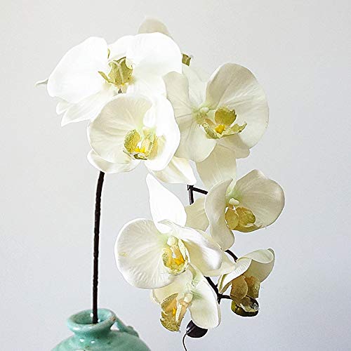 NAttnJf 1 Unid Flor Artificial Mariposa Orquídea Jardín Realista Fiesta de Boda Home Office Hotel Decoración 10#